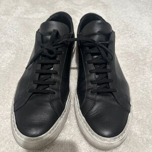 Common Projects Black Leather Sneakers